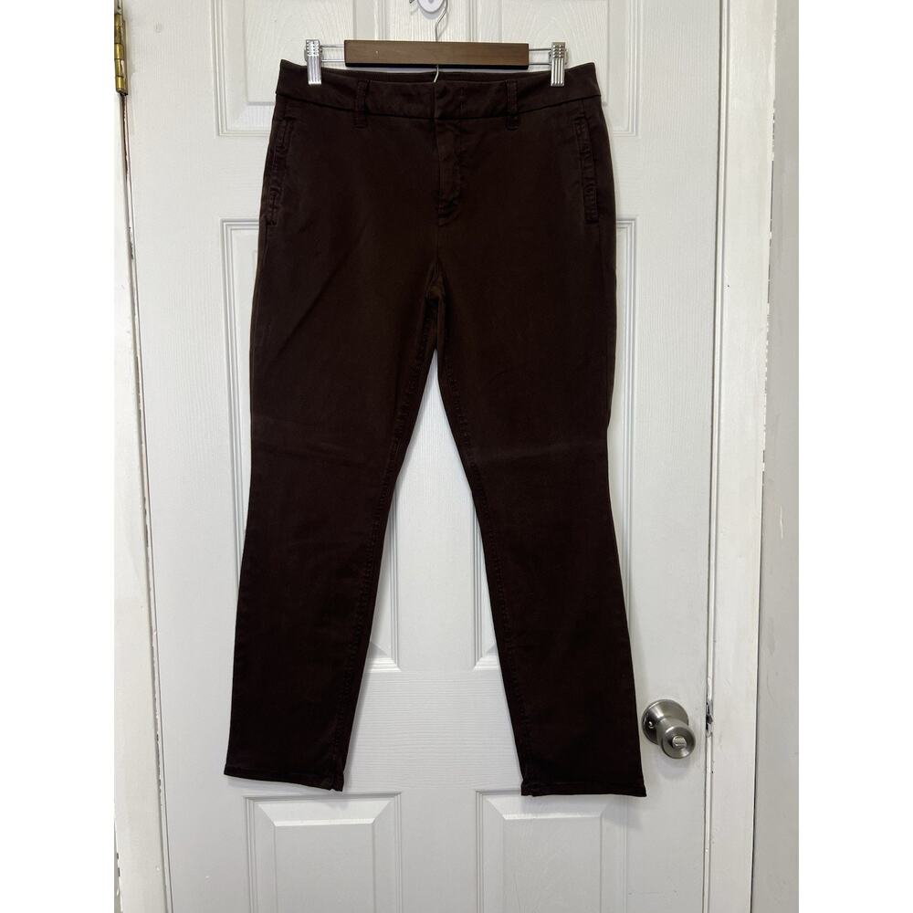 Anthropology Level 99 Lily Skinny Straight Low Rise  Denim Jeans 30 Women‎ Brown